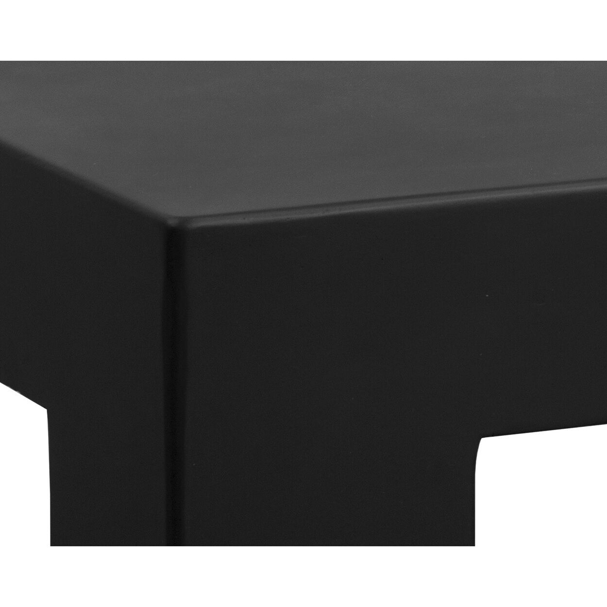 Renley 40 X 40 inch Black Outdoor Coffee Table